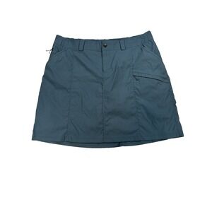 Duluth Trading Dry on the Fly Skort Womens 18W Teal Blue Hiking Travel Outdoors